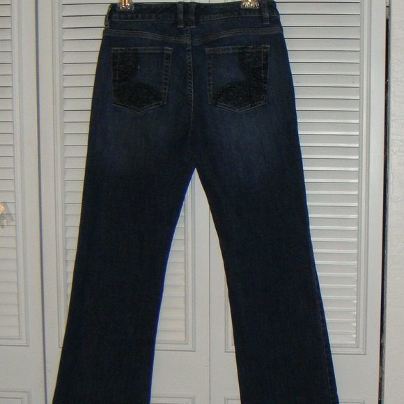 White House Black Market Blue Flair Jeans - Picture 7 of 7